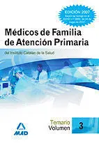 Temario 3 Médicos de Familia de Atención Primaria del Instituto Catalán de la Salud