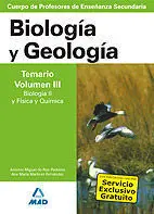 Biología y Geología Temario V. 3 Cuerpo de Profesores de Enseñanza Secundaria