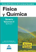 Física y Química Temario V. 3 Cuerpo de Profesores de Enseñanza Secundaria