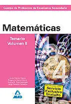 Matemáticas Temario V. 2 Cuerpo de Profesores de Enseñanza Secundaria