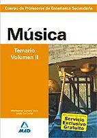 Música Temario V. 2 Cuerpo de Profesores de Enseñanza Secundaria