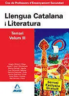 Llengua Catalana I Literatura Temari V. 3 Cos de Professors D'ensenyament Secundari