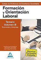 Formación y Orientación Laboral Temario Vol Iii