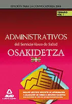 Temario Vol. i. Administrativos del Servicio Vasco de Salud. Osakidetza