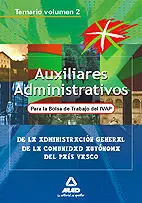 Temario Vol. ii - Auxiliares Administrativos para la Bolsa de Trabajo del Ivap