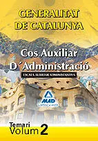 Temari V. 2 Cos Auxiliar Administrac. Generalitat Catalunya