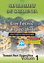 Temari Part Espec. V. 1 Cos Tecnic D'especialistes Grup Serveis Penitenciaris Gene. Catalunya