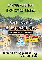 Temari Part Espec. V. 2 Generalitat de Catalunya Cos Tecnic D'especialistes Grup Serveis Penintencia