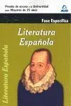 Prueba de Acceso a la Universidad para Mayores de 25 Años Literatura Española