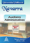AUXILIARES ADMINISTRATIVOS UPNA - TEMARIO VOL.1 (1 A 8)