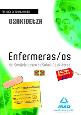 Apéndice de Actualización - Enfermeras / os - Osakidetza