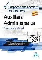 Auxiliars Administratius de Corporacions Locals de Catalunya. Temari General. V