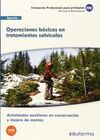 UF1045 OPERACIONES BÁSICAS EN TRATAMIENTOS SELVÍCOLAS. ACTIVIDADES AUXILIARES EN