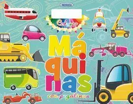 Colorea Máquinas con Pegatinas