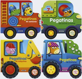 Construye Vehículos con Pegatinas de Vinilo (4 Títulos)