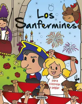Los Sanfermines para Colorear y Pegar