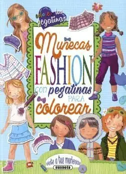 Muñecas Fashion con Pegatinas para Colorear
