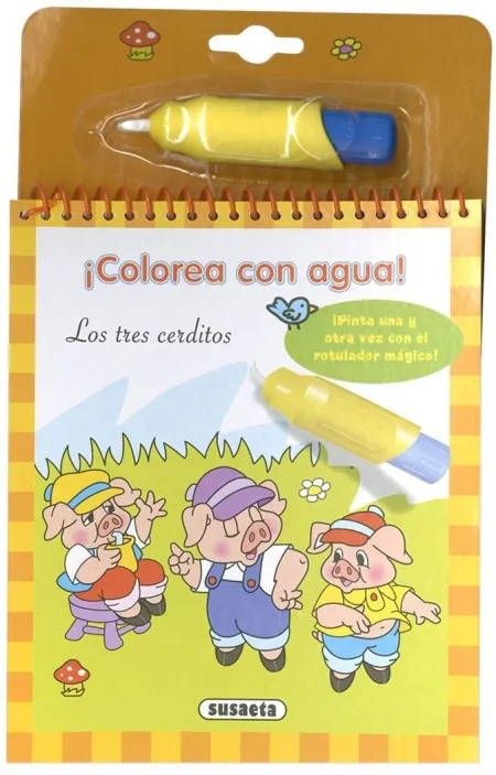 Los Tres Cerditos (Colorea con