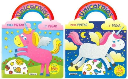 Unicornios P/Pintar-Pegar 2 Ti