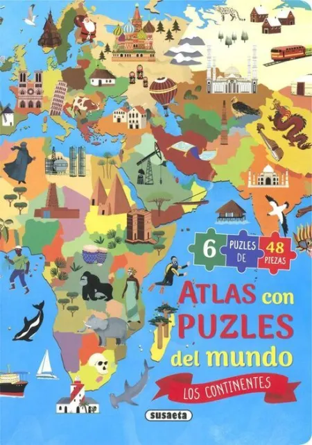 Atlas Puzle del Mundo. Los Continentes