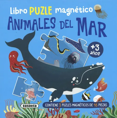 Libro Puzle Magnético. Animales del Mar
