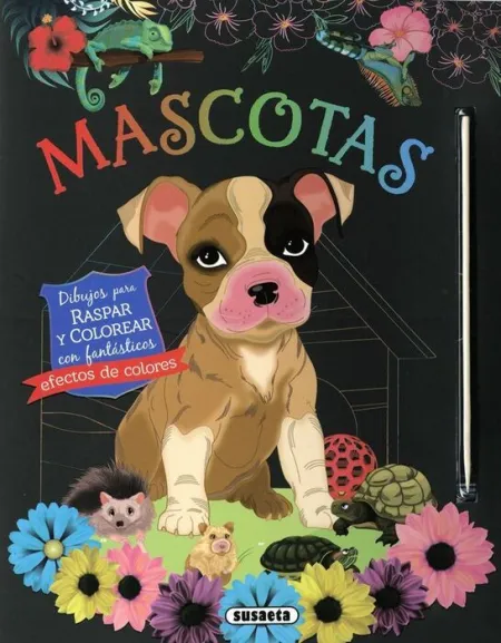 Mascotas. Dibujos para Raspar y Colorear