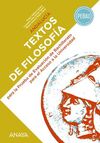 TEXTOS DE FILOSOFÍA PARA LA PEBAU.