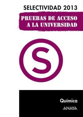 Química. Selectividad 2013.
