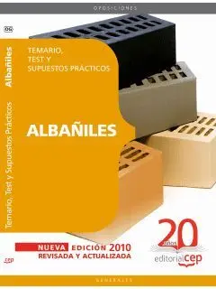 Albañiles. Temario, Test y Supuestos Prácticos