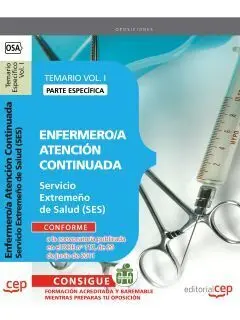 Enfermero/A Atención Continuada Servicio Extremeño de Salud. Temario Específico
