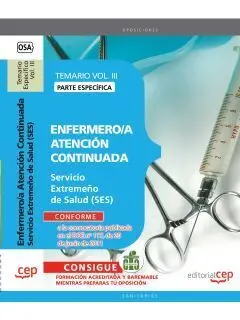 Enfermero/A Atención Continuada Servicio Extremeño de Salud. Temario Específico