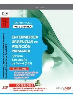 Enfermero/A Urgencias de Atencion Primaria Servicio Extremeño de Salud. temario e