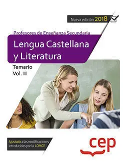 Cuerpo de Profesores de Enseñanza Secundaria. Lengua Castellana y Literatura. Te