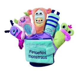 Pequeños Monstruos. Libro Guante con Títeres de Dedo