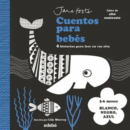 Cuentos para Bebes 3 a 6 Meses Blanco Negro y Azul