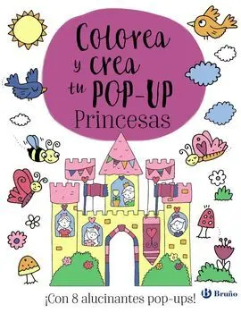 Colorea Pop-Up. Princesa