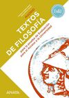 TEXTOS DE FILOSOFÍA PARA LA EVAU.