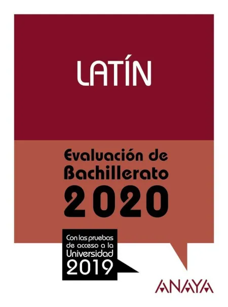 Latín. selectividad 2020 Evaluación Bachillerato