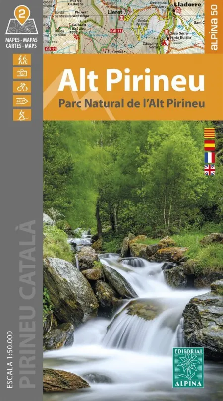 Alt Pirineu Parc Natural Carpeta y 2 Mapes