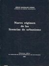 NUEVO RÉGIMES DE LAS LICENCIAS DE URBANISMO