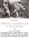 OBRAS SATÍRICAS Y FESTIVAS I