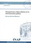TRANSPARENCIA Y DATOS ABIERTOS EN LA ADMINISTRACIÓN PÚBLICA