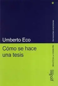Cómo se Hace una Tesis