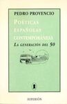 POÉTICAS ESPAÑOLAS CONTEMPORÁNEAS 1