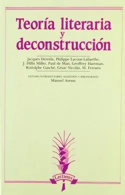 Teoría Literaria y Deconstrucción