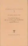Toponimia Navarra V. Cuenca de Pamplona Cendea de Olza