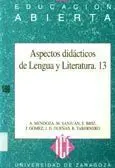 Aspectos Didácticos de Lengua y Literatura, 13