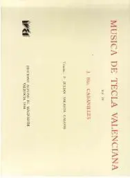 Música de Tecla Valenciana. (T. 4)