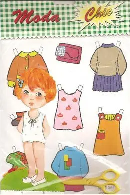 Recortables Muñecas. Moda Chic