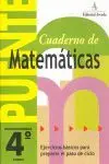 Puente - Cuaderno de Matemáticas - 4º Ed. Prim.